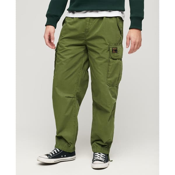 Superdry Baggy Parachute Byxor Grönt 30 / 32 Man