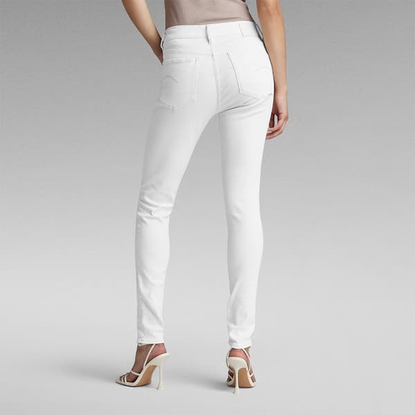 G-star 3301 Skinny Fit Jeans Vit 32 / 32 Kvinna