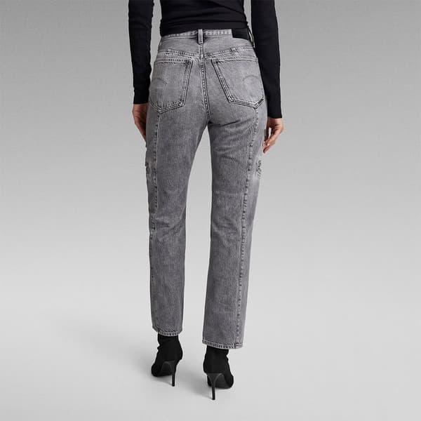 G-star Jeans Viktoria Utility High Straight Fit Grå 26 / 30 Kvinde
