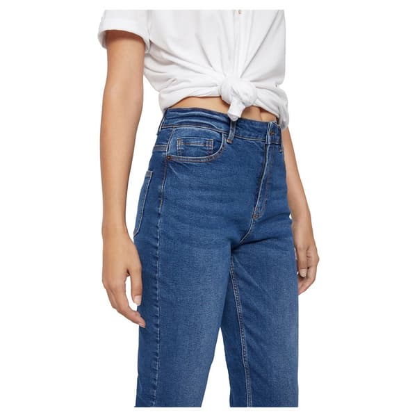 Pieces Kesia Mom High Waist Ankle Farkut Sininen S Nainen