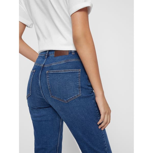 Pieces Kesia Mom High Waist Ankle Farkut Sininen S Nainen