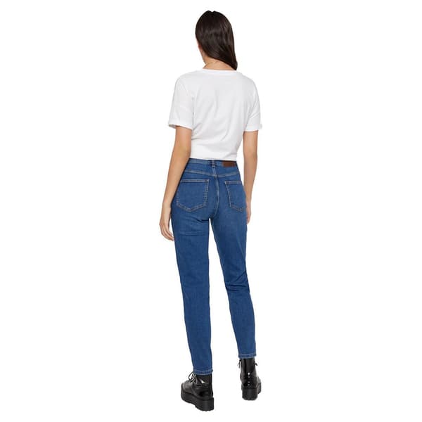 Pieces Kesia Mom High Waist Ankle Farkut Sininen S Nainen