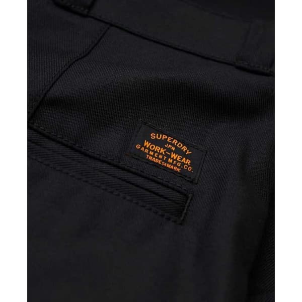 Superdry Straight Chinobukser Sort 32 / 32 Mand