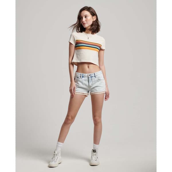 Superdry Vintage Denim Shortsit Sininen 28 Nainen