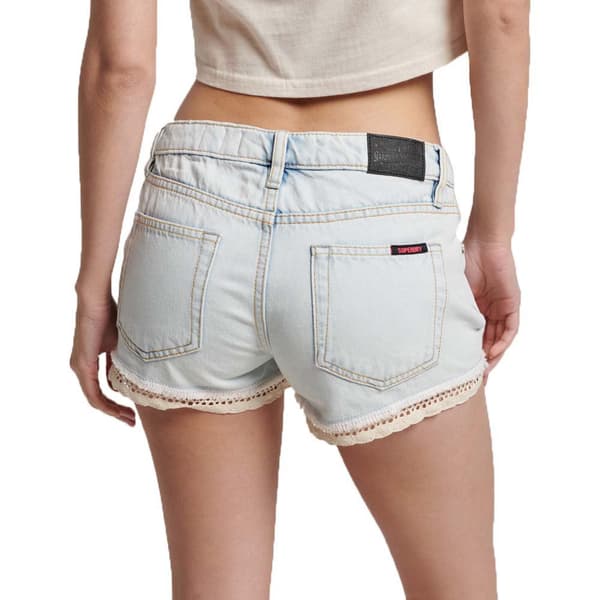 Superdry Vintage Denim Shortsit Sininen 28 Nainen