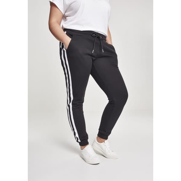 Urban Classics College Contrast Big Bukser Sort 5XL Kvinde