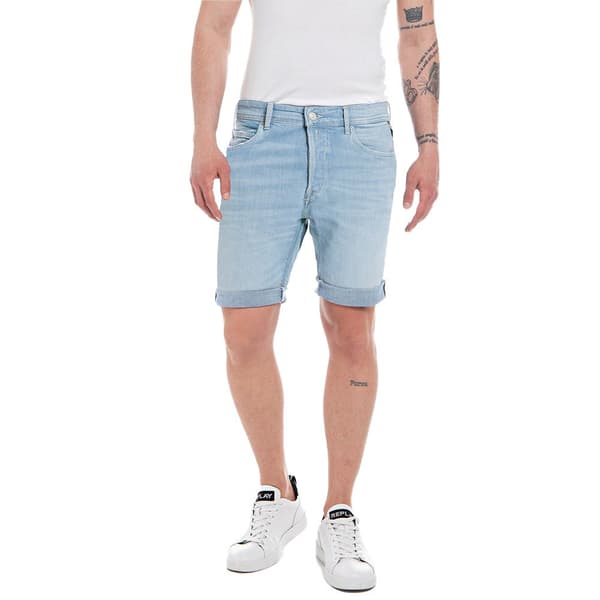 Replay Ma981y.000.573 66g Korte Jeans Blå 34 Mand
