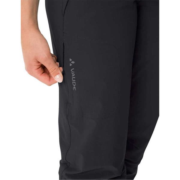 Vaude Byxor Farley Stretch Capri T-zip Iii Svart 46 / Short Kvinna