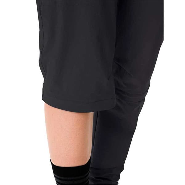 Vaude Byxor Farley Stretch Capri T-zip Iii Svart 46 / Short Kvinna