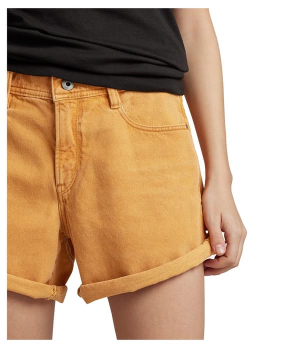 G-star Judee Boyfriend Fit Korta Jeans Gul 30 Kvinna