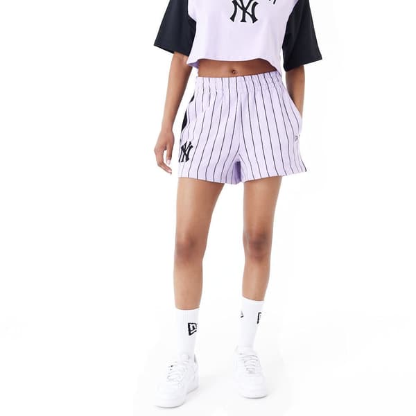 New Era Mlb Lifestyle New York Yankees Sportshorts Lila L Kvinna