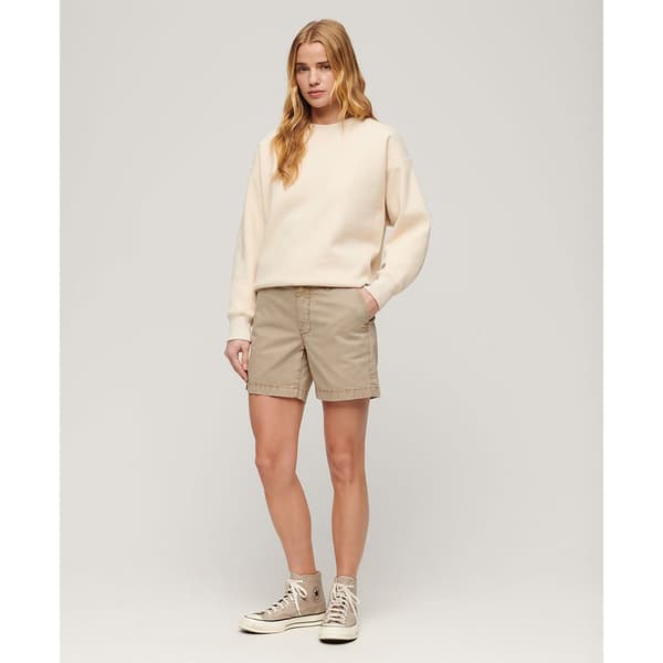 Superdry Classic Shortsit Beige S Nainen