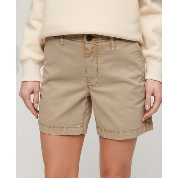 Superdry Classic Shortsit Beige S Nainen