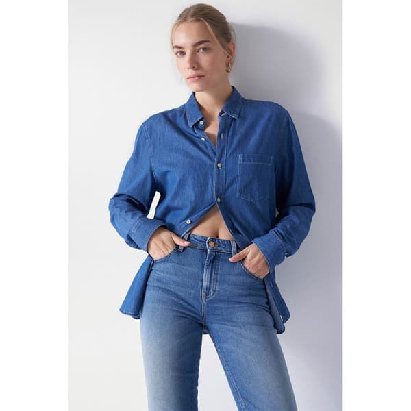 Salsa Jeans True Cropped Slim Jeans Blå 38 Kvinde