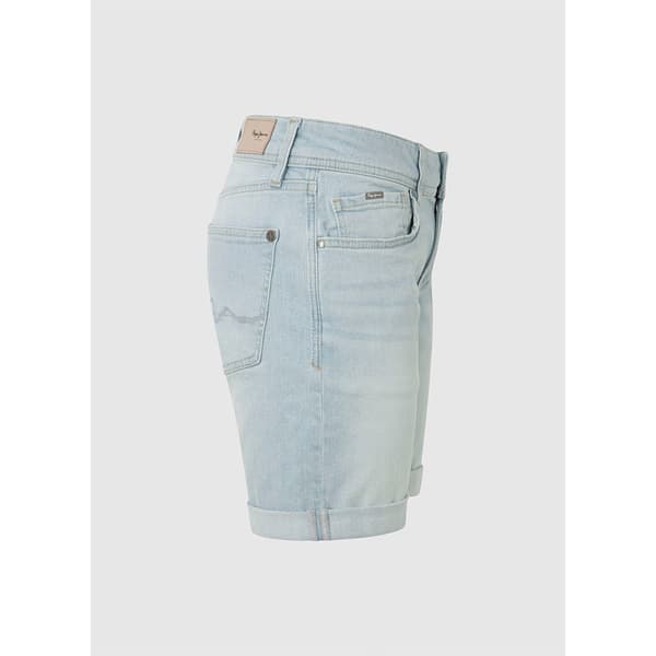 Pepe Jeans Slim Mw Fit Korte Jeans Blå 33 Kvinde