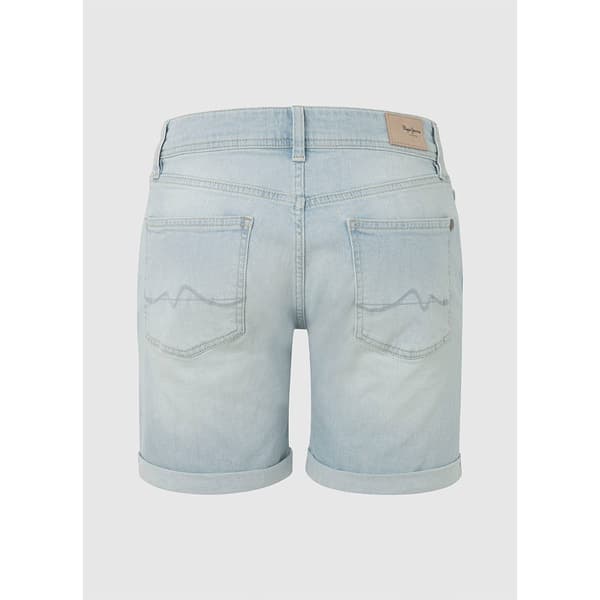 Pepe Jeans Slim Mw Fit Korte Jeans Blå 33 Kvinde