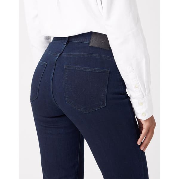 Wrangler Straight Farkut Sininen 28 / 30 Nainen