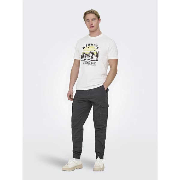 Only & Sons Carter Life Cuff 0013 Cargobyxor Grå 29 / 30 Man