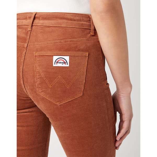Wrangler 112342 Flare Fit Byxor Brun 25 / 32 Kvinna