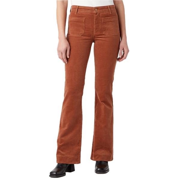Wrangler 112342 Flare Fit Byxor Brun 25 / 32 Kvinna