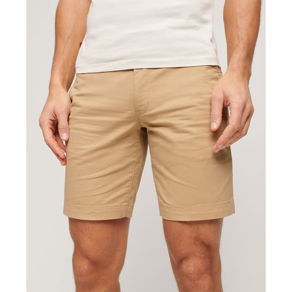 Superdry Stretch Shorts Beige 34 Man