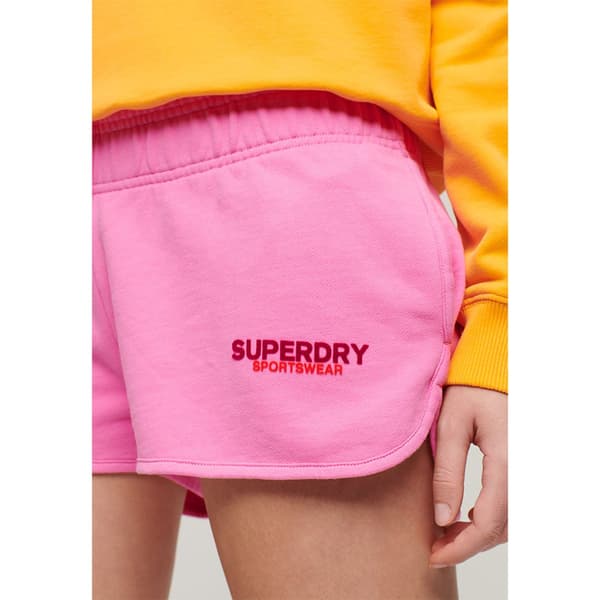 Superdry Sportswear Logo Racer Sportshorts Rosa M Kvinna