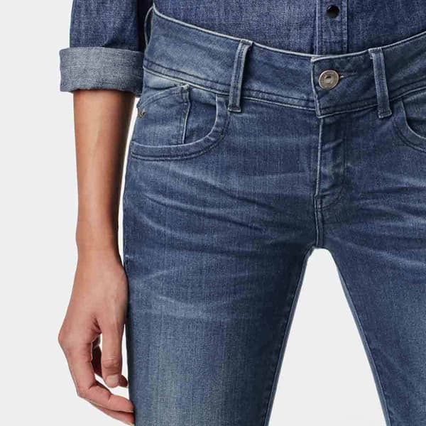 G-star Lynn Mid Waist Skinny Jeans Blå 28 / 32 Kvinna
