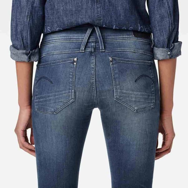 G-star Lynn Mid Waist Skinny Jeans Blå 28 / 32 Kvinna