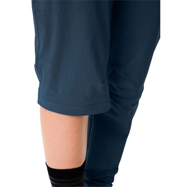 Vaude Farley Stretch Capri T-zip Iii Byxor Blå 42 / Regular Kvinna