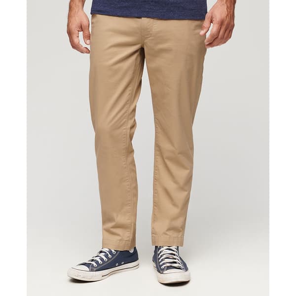Superdry Tapered Stretch Chinobukser Beige 32 / 32 Mand