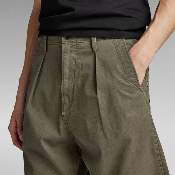 G-star Pleated Chinoshortsit Vihreä 34 Mies
