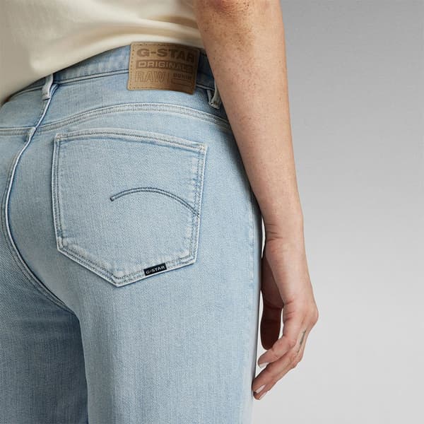 G-star Strace Cropped Straight Fit Jeans Blå 24 / 30 Kvinna