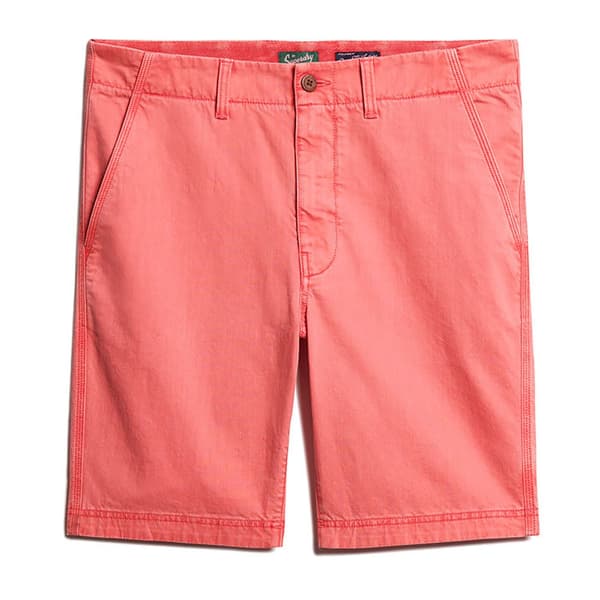 Superdry Vintage Officer Chinoshortsit Punainen 32 Mies