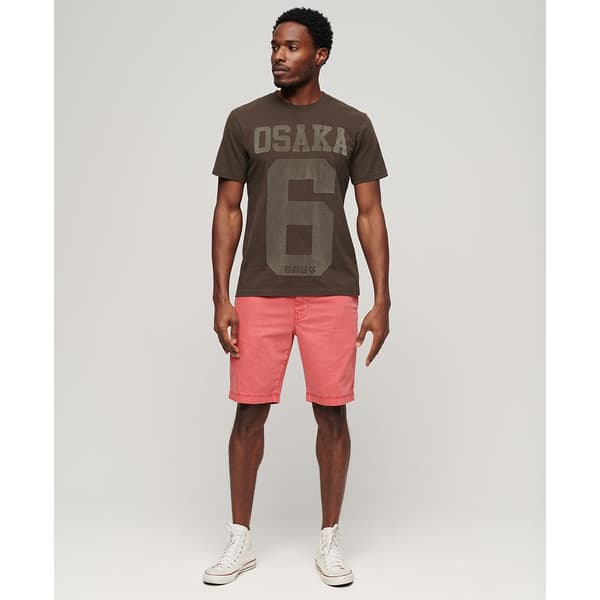 Superdry Vintage Officer Chinoshortsit Punainen 32 Mies
