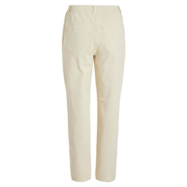 Vila Naomi Jo Color Mom Fit Högmidjadeans Beige 42 / 30 Kvinna