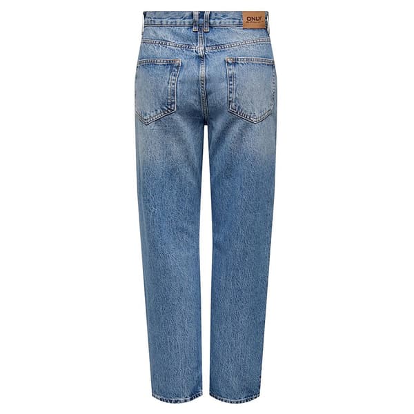 Only Robyn Ex Straight Fit Dot536 Högmidjadeans Blå 31 / 32 Kvinna