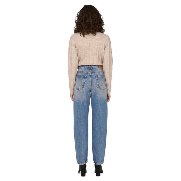 Only Robyn Ex Straight Fit Dot536 Högmidjadeans Blå 31 / 32 Kvinna