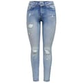 Miniatyrbillede 3 af 8: Only Blush Life Mid Waist Skinny Raw Ankle Dt Jeans Blå XS / 32 Kvinde