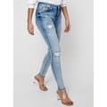 Miniatyrbillede 5 af 8: Only Blush Life Mid Waist Skinny Raw Ankle Dt Jeans Blå XS / 32 Kvinde