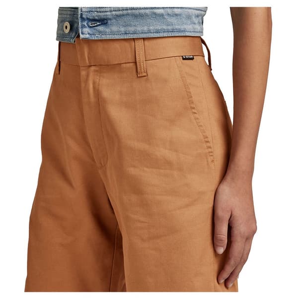 G-star D22900-c962 Straight Fit Chinoshorts Beige 31 Kvinna