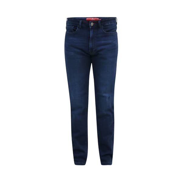 Duke D555 Putney stickad denim stretchjeans för herrar