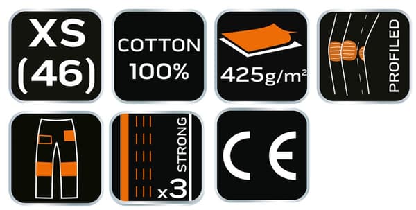 Premium PRO arbejdsoveralls, størrelse XS