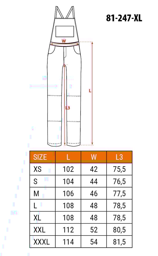 PREMIUM arbetsoverall, 100% bomull, ripstop, storlek XL