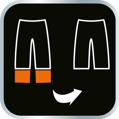 HD arbejdsbukser, str. M/50, aftagelige lommer og ben