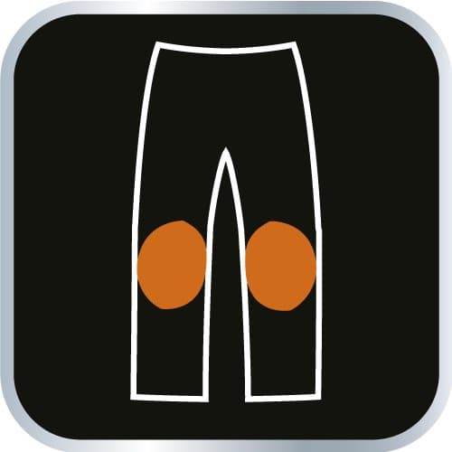 DENIM arbetsbyxor, förstärkta knän, storlek XS