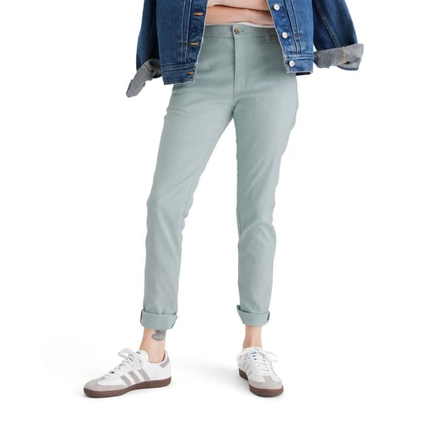 Dockers Weekend Regular Slim Ankle Fit Chinobyxor Grå 26 Kvinna