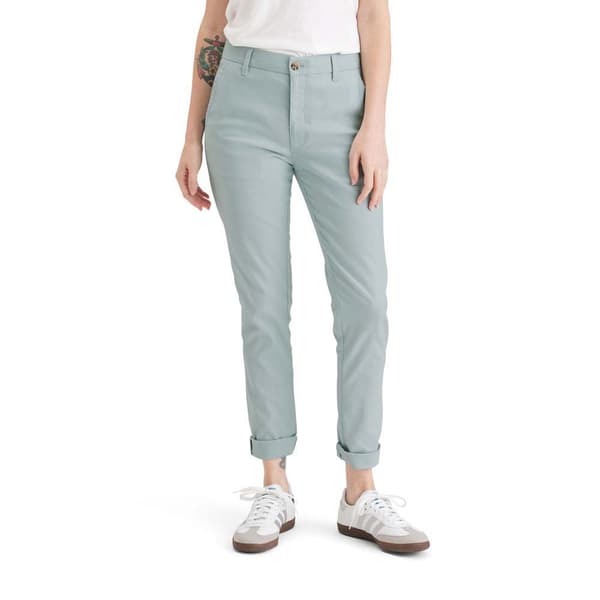 Dockers Weekend Regular Slim Ankle Fit Chinobyxor Grå 26 Kvinna