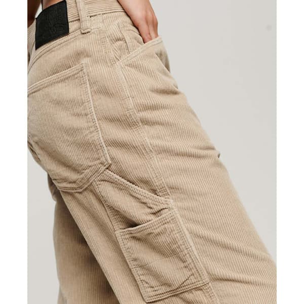 Superdry Cord Carpenter Byxor Beige 32 / 32 Kvinna