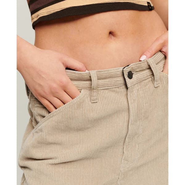 Superdry Cord Carpenter Byxor Beige 32 / 32 Kvinna