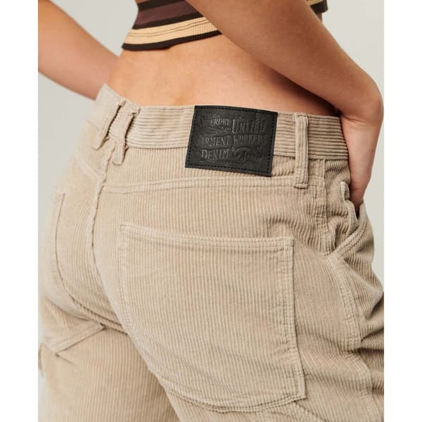 Superdry Cord Carpenter Byxor Beige 32 / 32 Kvinna